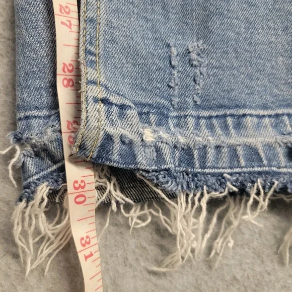Free People We The Free Distressed Ripped Jeans Light Wash‎ Size 27 Boho - Picture 8 of 13